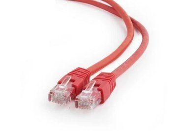 Патч-корд 3 м, UTP, Red, Cablexpert, Cat.6, CCA, PVC (PP6U-3M/R) 6279810 фото