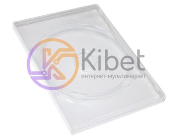 Box DVD CD (13.5 мм х 19 мм) на 2 диска, 14 mm, 1 шт, суперпрозрачный 4003800 фото