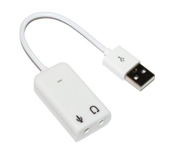 Звукова карта USB 2.0, 7.1, Dynamode C-Media 108, White, 90 дБ, Box (USB-SOUND7-WHITE) 4480170 фото