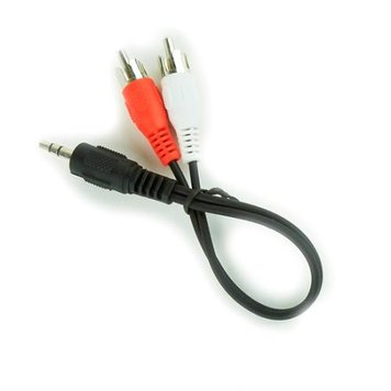 Кабель Audio DC3.5>2RCA mini-jack (M) > 2 тюльпани (M) Cablexpert 0.2 м (CCA-458/0.2) 4004910 фото