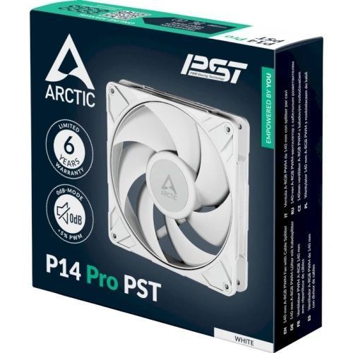 Вентилятор 140 мм, Arctic P14 Pro PST, White (ACFAN00317A) 9426510 фото
