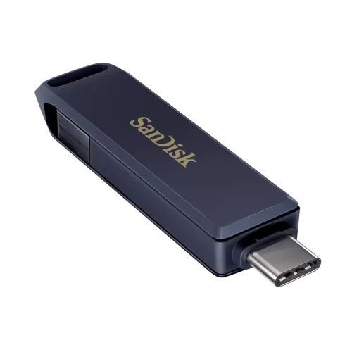 Флеш накопитель USB 64Gb SanDisk iXpand Luxe, Blue, Lightning / Type-C 3.1 (SDIXD0N-064G-GG6NN) 9769680 фото