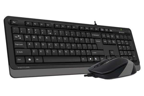 Комплект A4Tech Fstyler Sleek Multimedia Comfort F1010, Black/Grey, клавиатура+мышь, USB 5281380 фото