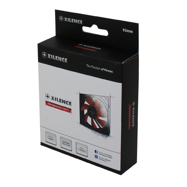 Вентилятор 92 мм, Xilence XF038, Black/Red 5979930 фото