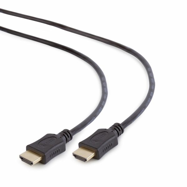 Кабель HDMI - HDMI 1 м Cablexpert Black, V1.4, позолоченные коннекторы (CC-HDMI4L-1M) 4032630 фото