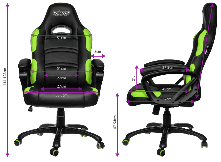 Игровое кресло GameMax GCR07 "Nirto", Green/Black 6415590 фото