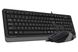 Комплект A4Tech Fstyler Sleek Multimedia Comfort F1010, Black/Grey, клавиатура+мышь, USB 5281380 фото 3
