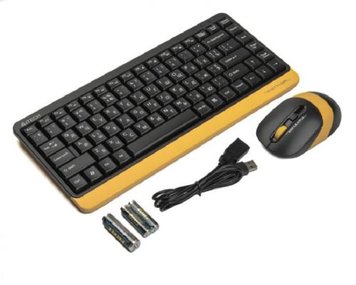 Комплект бездротовий A4Tech Fstyler FG1110 Bumblebee, радіус дії до 15 м 8458440 фото