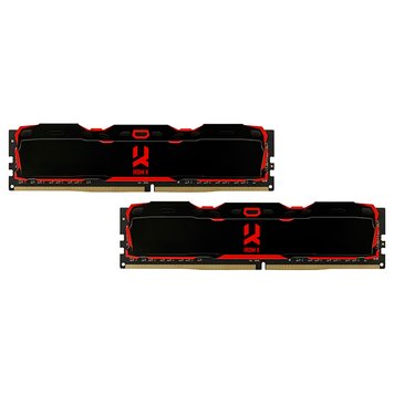 Пам'ять 8Gb x 2 (16Gb Kit) DDR4, 2666 MHz, Goodram IRDM X, Black (IR-X2666D464L16S/16GDC) 4845900 фото