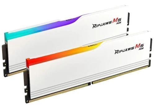 Пам'ять 32Gb x 2 (64Gb Kit) DDR5, 6000 MHz, G.Skill Ripjaws M5 RGB, White (F5-6000J3040G32GX2-RM5RW) 8653230 фото