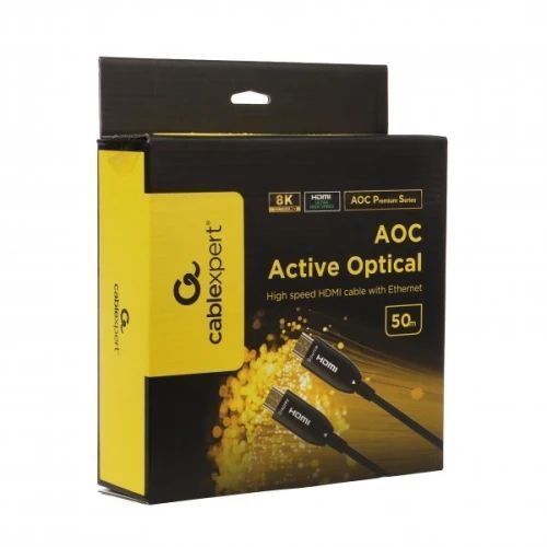 Кабель оптичний HDMI (M) - HDMI (M), 50 м, Black, Cablexpert, V2.1 (CCBP-HDMI8K-AOC-50M-EU) 9798600 фото