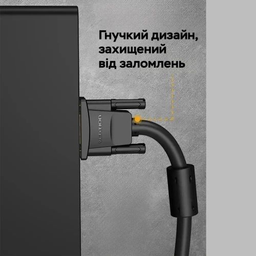 Кабель VGA (M) - VGA (M), 5 м, Black, Vention (DAEBJ) 9302520 фото