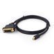 Кабель mini DisplayPort (M) - DVI-D (M), 1.8 м, Black, Cablexpert (CC-MDPM-DVIM-6) 6209550 фото 2