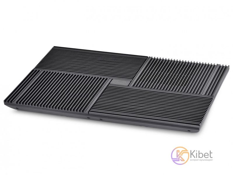 Підставка для ноутбука до 17' DeepCool Multi Core X8, Black, 4x10 см вентилятори (23 dB, 1300 rpm), алюмінієва сітка, 2xUSB Hub, 381х268х29 мм, 1290 г 3514920 фото