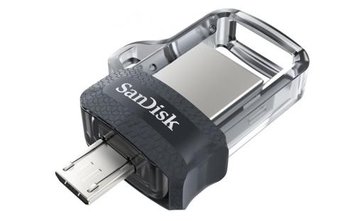 Флеш накопичувач USB 32Gb SanDisk Ultra Dual m3.0, Black, microUSB / USB 3.0 (SDDD3-032G-G46) 5282730 фото