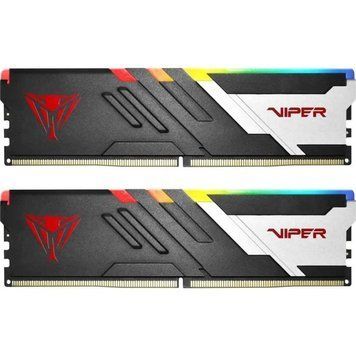 Память 32Gb x 2 (64Gb Kit) DDR5, 6000 MHz, Patriot Venom RGB, Black (PVVR564G600C30K) 9497160 фото