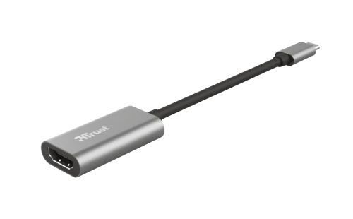 Переходник Type-C (M) - HDMI (F), Trust Dalyx, Grey, 15 см, 4K / 60 Гц (23774) 6321210 фото