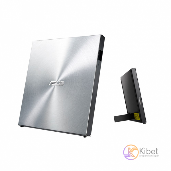 Внешний оптический привод Asus, Silver, DVD+ -RW, USB 2.0, толщина корпуса всего 4308180 фото