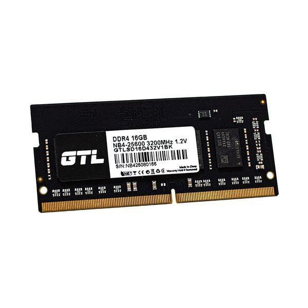 Память SO-DIMM, DDR4, 16Gb, 3200 MHz, GTL, 1.2V, CL22 (GTLSD16D432V1BK) 9429930 фото