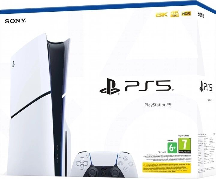 Игровая приставка Sony PlayStation 5 Slim, White, с Blu-ray приводом (CFI-2008) 8443200 фото