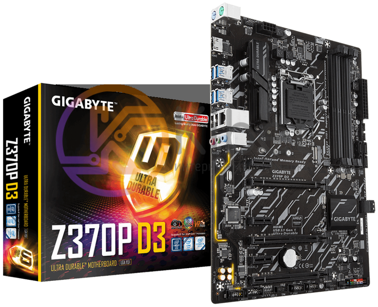 Материнская плата 1151 (Z370) Gigabyte Z370P D3, Z370, 4xDDR4, CrossFire, Int.Vi 5107230 фото