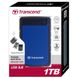 Внешний жесткий диск 1Tb Transcend StoreJet 25H3P, Dark Blue (TS1TSJ25H3B) 5151420 фото 5