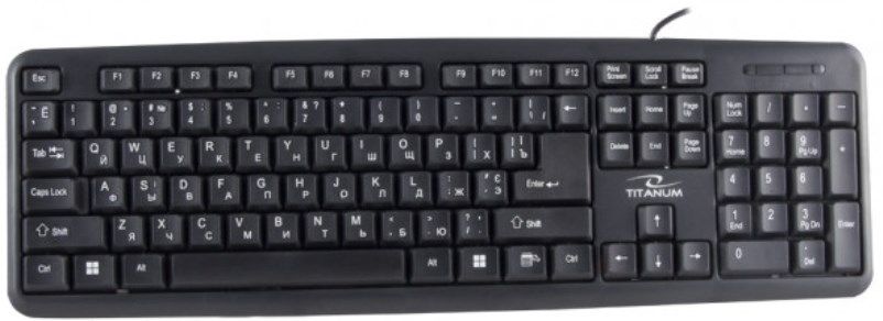Комплект Esperanza Titanum TK110UA, Black, USB, клавіатура+миша 6528660 фото