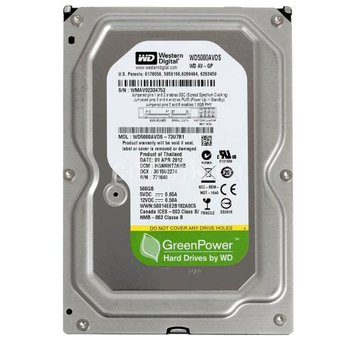 Жорсткий диск 3.5" 500Gb Western Digital AV-GP, SATA2, 32Mb, 5400 rpm (WD5000AVDS) (Ref) 4218810 фото