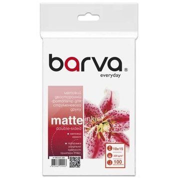 Фотобумага Barva, матовая, двухсторонняя, A6(10x15), 220 г/м&sup2;, 100л, серия "Everyday" (IP-BE220-385) 8348880 фото