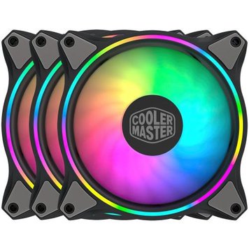 Вентилятор 120 мм, Cooler Master MasterFan MF120 Halo 3in1, RGB контролер (MFL-B2DN-183PA-R1) 5795850 фото