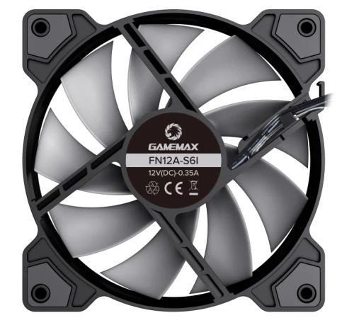 Вентилятор 120 мм, GameMax FN12A-S6I, Black 8621580 фото