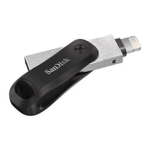 Флеш накопитель USB 128Gb SanDisk iXpand Go, Black/Silver, Lightning / USB 3.0 (SDIX60N-128G-GN6NE) 6693090 фото
