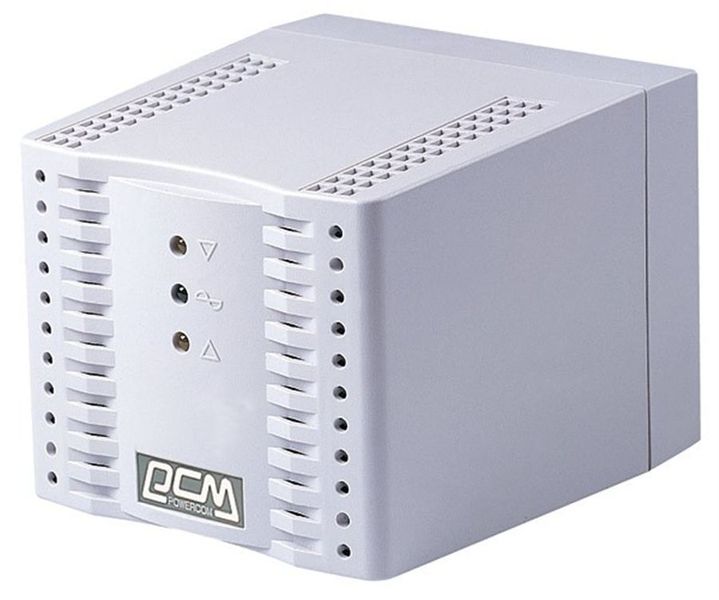 Стабилизатор Powercom TCA-1200 белый, ступенчатый, 600Вт, вход 220В+/-20%, выход 220V +/- 7% 3816450 фото