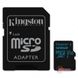 Карта пам'яті microSDXC, 128Gb, Kingston Canvas Select Plus, Class10 UHS-1 А1, SD адаптер, R100 Mb/s (SDCS2/128GB) 5511360 фото 1