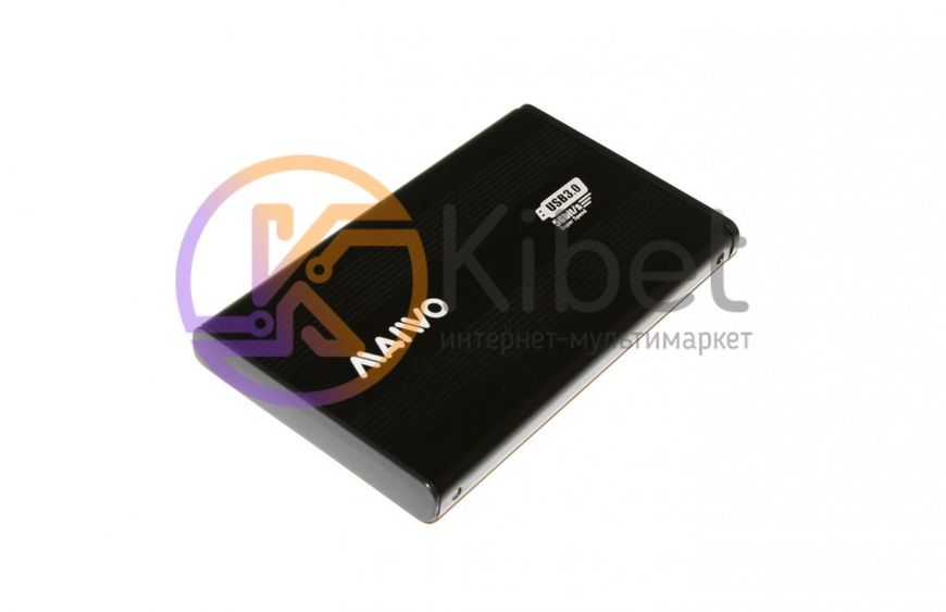 Кишеня зовнішня 2.5' Maiwo K2501A, Black, USB 3.0, 1xSATA HDD/SSD, живлення по USB, алюмінієвий корпус (K2501A-U3S) 3799500 фото