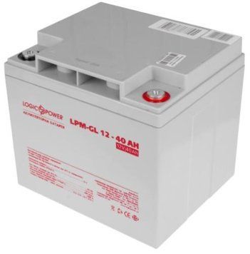 Батарея для ИБП 12В 40Aч LogicPower, LPM-GL 12V 40AH, ШхДхВ 198x165x170 (LPM-GL 12V 40AH) 6465810 фото