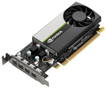 Відеокарта nVidia Quadro T1000, PNY, 4Gb GDDR6, 128-bit, 4xminiDP, Low Profile (VCNT1000BLK-1) 6815040 фото