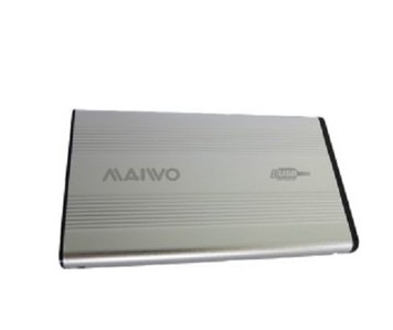 Кишеня зовнішня 2.5" Maiwo K2501A, Silver, USB 2.0, 1xSATA HDD/SSD, живлення по USB (K2501A-U2S) 3558510 фото