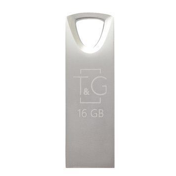 Флеш накопичувач USB 16Gb T&G Metal TG117, Silver, USB 2.0 (TG117SL-16G) 6162780 фото