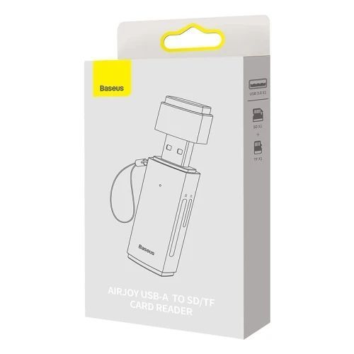 Кардридер USB Baseus Lite, Grey, USB 3.0 (WKQX060013) 9903840 фото
