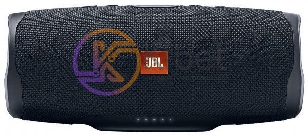 Колонка портативна 2.0 JBL Charge 4 Black, 2x15B, Bluetooth, питание от аккумулятора, 3000mAh, IPX7 Водонепроницаемая, 220x95x93 мм 5382630 фото