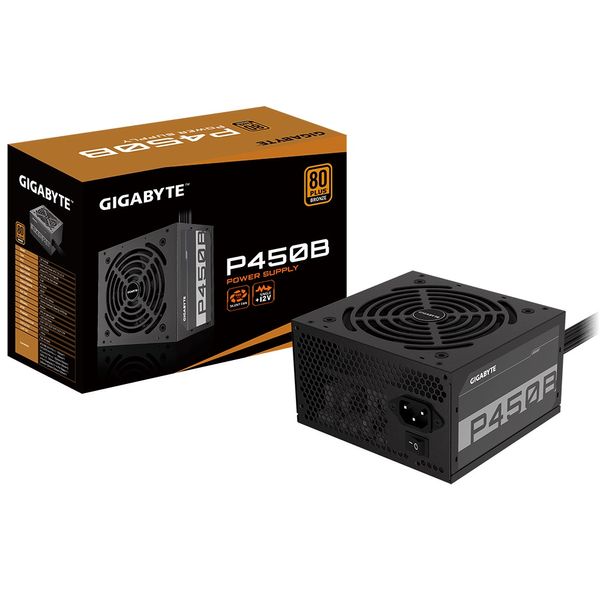 Блок живлення 450 Вт, Gigabyte P450B, Black (GP-P450B) 6789300 фото