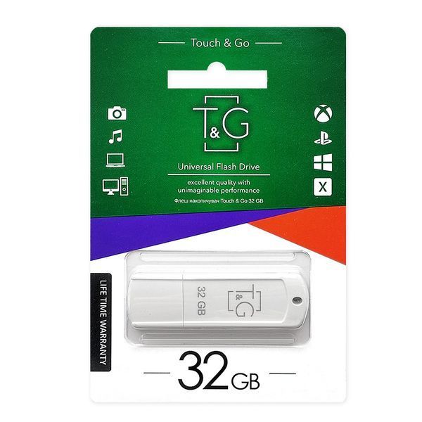 Флеш накопичувач USB 32Gb T&G Classic TG011, White, USB 2.0 (TG011-32GBWH) 5570490 фото