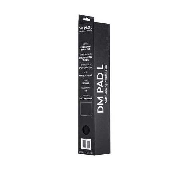 Килимок Dream Machines "L", Black, 400 x 450 x 3 мм (DM_Pad_L) 6675930 фото