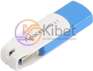 USB 3.1 Флеш накопитель 16Gb Apacer AH357, White Blue (AP16GAH357U-1) 4721250 фото