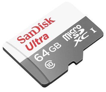 Карта пам'яті microSDXC, 64Gb, SanDisk Ultra, без адаптера (SDSQUNR-064G-GN3MN) 6394140 фото