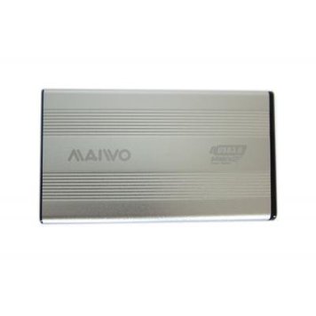 Карман внешний 2.5' Maiwo K2501A, Silver, USB 3.0, 1xSATA HDD SSD, питание по US 3607350 фото
