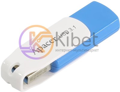 USB 3.1 Флеш накопитель 16Gb Apacer AH357, White Blue (AP16GAH357U-1) 4721250 фото