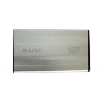 Карман внешний 2.5" Maiwo K2501A, Silver, USB 3.0, 1xSATA HDD/SSD, питание по USB (K2501A-U3S) 3607350 фото