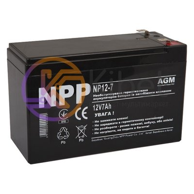 Батарея для ИБП 12В 7Ач NPP NP12-7 3826530 фото